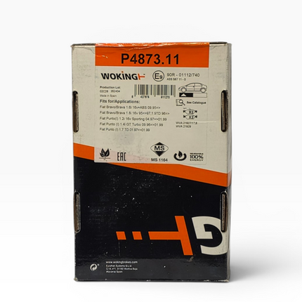 Woking P4873.11 Brake Pad Set