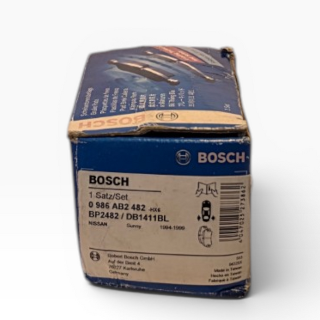 Bosch 0986AB2482 Brake Pad Set - Nissan Sunny 1994-1999