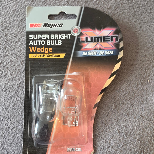 Repco R530LXBL W21W Wedge Globe 12V 21W – Pack of 2 product image – TheBros NZ