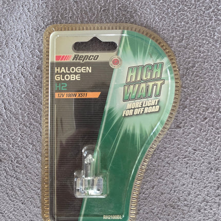Repco RH2100BL H2 Halogen Globe 12V 100W product image – TheBros NZ